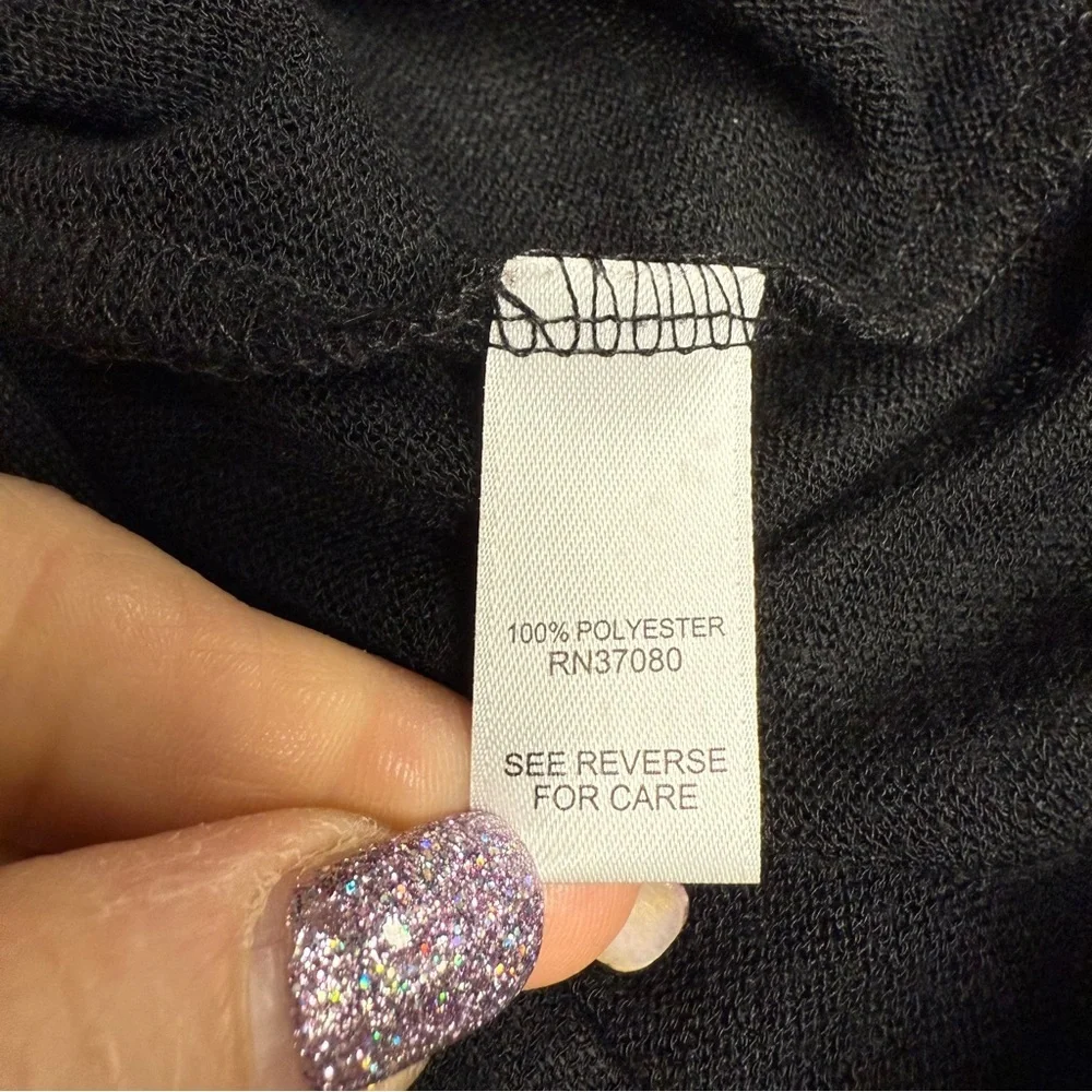 Cato size small Black Women's Top bell sleeves and baby doll style - Picture 4 of 10